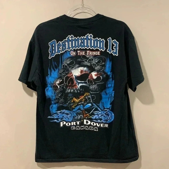 Friday 13th Port Dover 2012 Biker T-Shirt - Picture 2 of 5